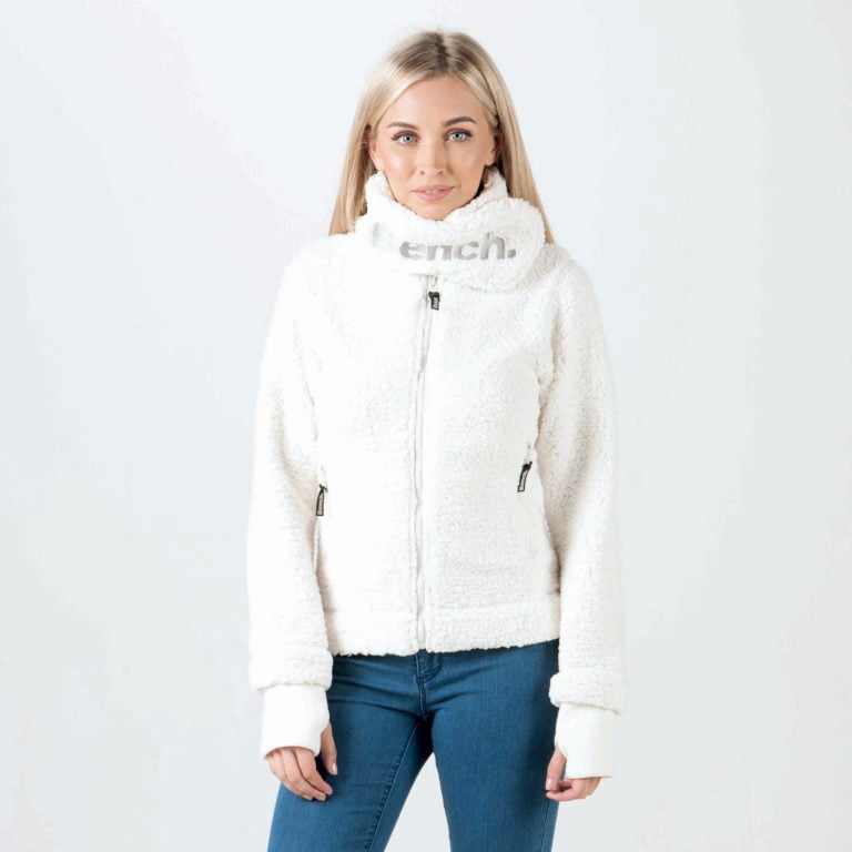Women’S White Fleece Jacket